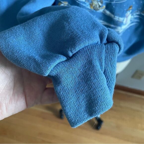 Vintage Morning Sun Winter Birds Having Fun Sweatshirt- Size Medium - Picture 6 of 11